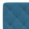 vidaXL Bettgestell ohne Matratze Blau 200x200 cm Samt