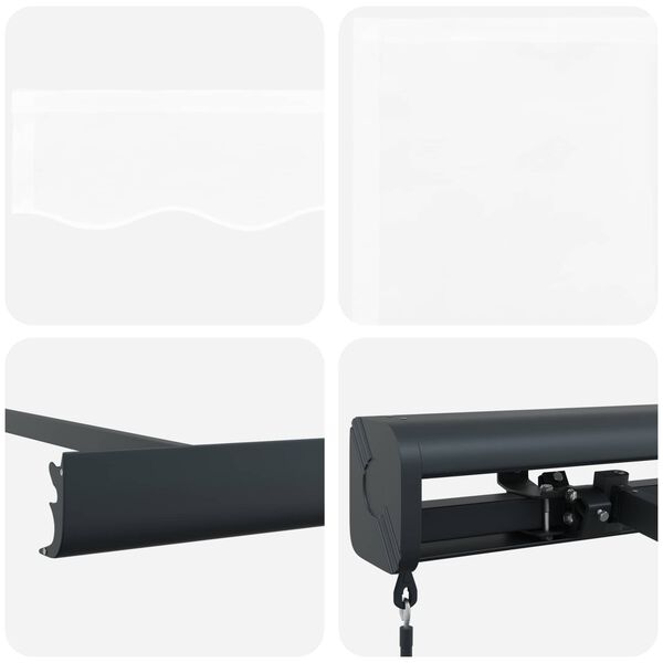 vidaXL Einziehbare Markise Wei&szlig; 300 x 250 cm Stoff und Metall