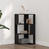 vidaXL B&uuml;cherregal Schwarz Eichen-Optik 50 x 50 x 102 cm