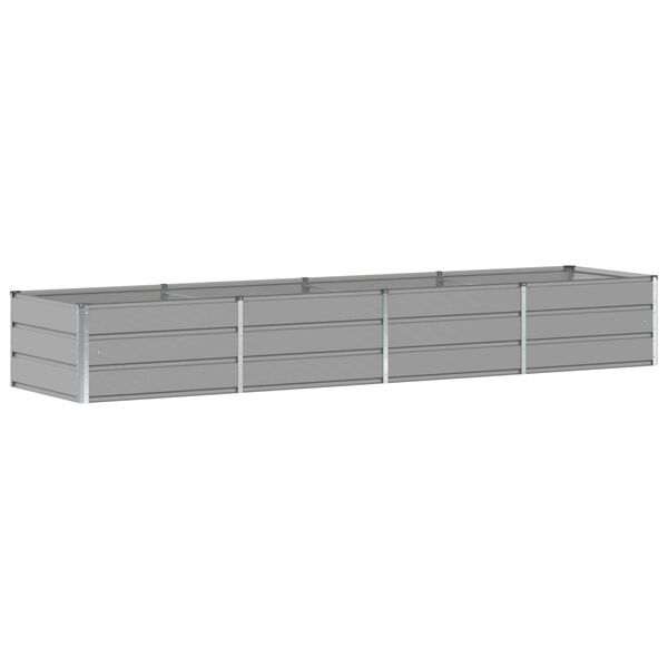 vidaXL Pflanzk&uuml;bel Hellgrau 320 x 80 x 45 cm Stahl