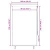 vidaXL Au&szlig;enrollo 100 x 250 cm Anthrazit