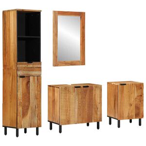 vidaXL Badezimmerschrank-Set 4 stk. Natur 38 x 33 x 160 cm