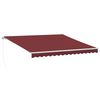 vidaXL Markise Manuell Weinrot 400x350 cm
