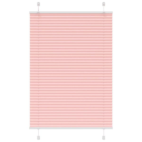 vidaXL Plissee Rosa 100x150 cm Stoffbreite 99,4 cm Polyester