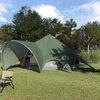 vidaXL Teepee Zelt mit Dach Gr&uuml;n und Grau 600 x 600 x 347 cm