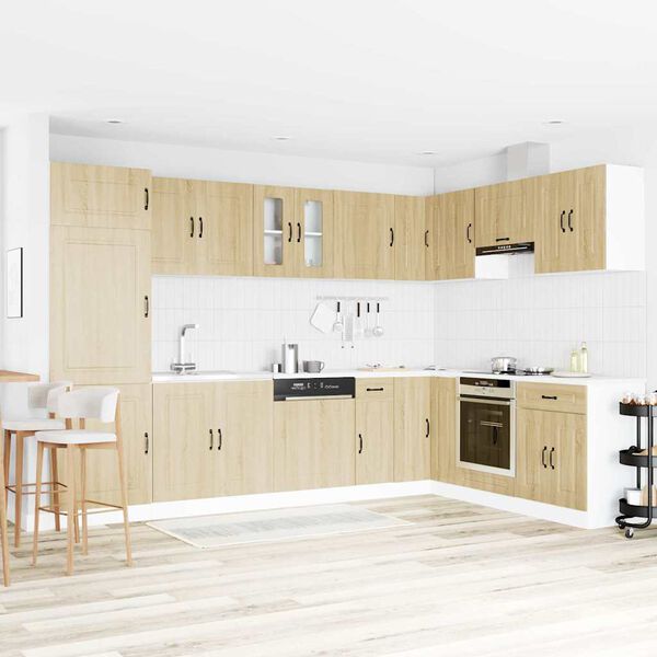 vidaXL K&uuml;chenschrank mit T&uuml;r Kalmar Sonoma-Eiche 80 x 46 x 81.5 cm