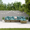 vidaXL 5-tlg. Garten-Lounge-Set mit Kissen Impr&auml;gniertes Kiefernholz