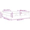 vidaXL Ottoman-Bett mit Matratzen Schwarz 200x200 cm Samt
