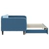 vidaXL Tagesbett Ausziehbar Blau 100x200 cm Samt