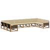 vidaXL Outdoor-Sofagarnitur 10 stk. Natur und Beige