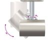 vidaXL Deckenstrahler mit Strahlern Nickel 73 x 6,5 x 11,5 cm Metall