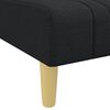 vidaXL Schlafsofa in L-Form Schwarz 279x140x70 cm Stoff