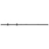 vidaXL Mini Schiebet&uuml;rbeschlag Set f&uuml;r Schrankt&uuml;ren Carbonstahl 152 cm