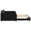 vidaXL Tagesbett Ausziehbar Schwarz 100x200 cm Samt