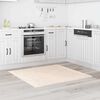 vidaXL Anti-Rutsch Shaggy Teppich Creme 120 x 120 cm PP