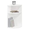 vidaXL Beistelltisch Hochglanz Wei&szlig; 29,6 x 29,6 x 60 cm Holzwerkstoff