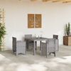 vidaXL Garten Essgruppe 5 pcs Hellgrau Polypropylen