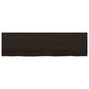 vidaXL Wandregal Dunkelbraun 180x50x(2-6)cm Massivholz Eiche Behandelt