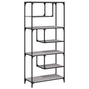 vidaXL B&uuml;cherregal Grau Sonoma 81x36x176 cm Holzwerkstoff