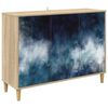 vidaXL Sideboard RAALTE Sonoma 102 x 33 x 75 cm Holzwerkstoff