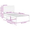 vidaXL Bettrahmen Altholz 100 x 200 cm Massives Kiefernholz