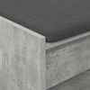 vidaXL Flurbank mit Kissen mit Regal Beton Grau 103 x 38 x 45 cm