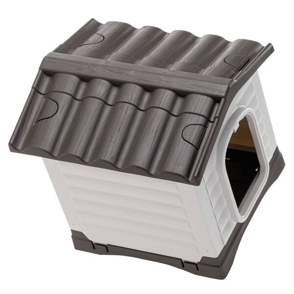 Ferplast Hundeh&uuml;tte Dogvilla 50 43x48x44 cm Grau