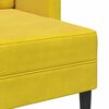 vidaXL 2-Sitzer-Sofa mit Chaiselongue L-Form Gelb 125 cm Samt