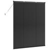 vidaXL Balkenjalousien Schwarz 175 x 140 cm Aluminium