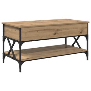 vidaXL Couchtisch Artisan-Eiche 100 x 50 x 50 cm Holzwerkstoff
