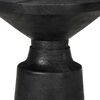 vidaXL Beistelltisch Schwarz &Oslash;33x50 cm Massivholz Mango