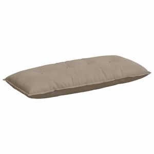 vidaXL R&uuml;ckenkissen Taupe 120 x 50 cm Mikrofaserstoff