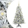 vidaXL Künstlicher klappbarer Weihnachtsbaum Grün 120 cm PE und PVC