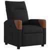 vidaXL Relaxsessel Elektrisch Schwarz Stoff