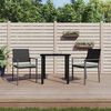 vidaXL 7-tlg. Garten-Essgruppe Poly Rattan und Stahl
