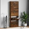 vidaXL Schuhschrank R&auml;uchereiche 59x17x169 cm Holzwerkstoff