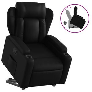 vidaXL Massagesessel mit Aufstehhilfe Creme Kunstleder