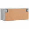 vidaXL Wandschrank Grau Sonoma 80x36,5x35 cm Holzwerkstoff