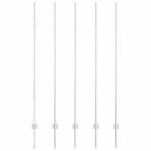 vidaXL Zaunpfosten 5 pcs Silber 150 cm Stahl