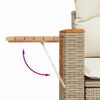 vidaXL Gartensofa-set mit Kissen 18 pcs Beige und Creme Poly-Rattan