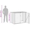 vidaXL Gartenlagerbox Braun 151,5 x 82 x 110,5 cm Stahl
