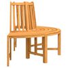 vidaXL Baumb&auml;nke 2 Stk. Halbrund &Oslash;160 cm Massivholz Teak