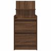 vidaXL Nachttisch mit 2 Schubladen Braun Eichen-Optik 38x34x80 cm