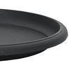 vidaXL Runde Blumenplatte 6 pcs Schwarz &Oslash; 17,5 x 2 cm Kunststoff