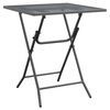 vidaXL Gartentisch 60x60x72 cm Streckmetall Anthrazit
