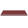 vidaXL Markise Manuell mit LED Weinrot 500x350 cm