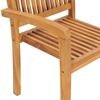 vidaXL Gartenst&uuml;hle 2 Stk. mit Taupe Kissen Massivholz Teak