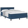 vidaXL Boxspringbett mit Matratze Dunkelblau 140 x 200 cm Stoff