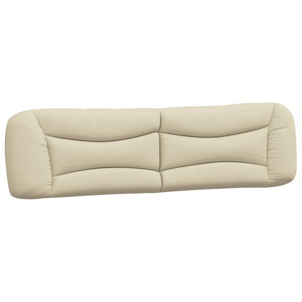 vidaXL Kopfteil-Kissen "Hvar" Creme 200 cm Stoff