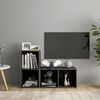 vidaXL TV-Schr&auml;nke 2 Stk. Hochglanz-Grau 72x35x36,5 cm Holzwerkstoff